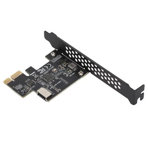 Black USB3.2 PCI E Riser Card Ceramic Capacitors Double Prote-ction Fast Tra New - Picture 1 of 22