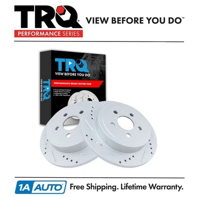 Juego de rotores de freno trasero TRQ para Chrysler PT Cruiser 2003-2006 Dodge Neon 2003-2005 Foto 1 de 4
