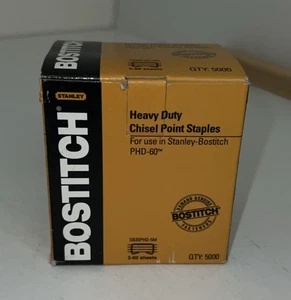 Bostitch Heavy-Duty Premium Staples 3/8" Leg Length 5000/Box SB35PHD5M - Picture 1 of 7
