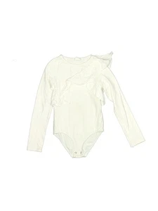Zara Girls Ivory Long Sleeve Bodysuit 10 - Picture 1 of 2