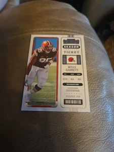 Tarjeta de fútbol americano 2022 Panini Contenders #25 Myles Garrett - Cleveland Browns - Imagen 1 de 2