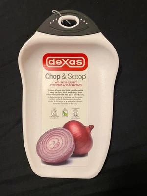 Tabla de cortar Dexas Chop and Scoop blanco negro mango nueva con etiquetas Foto 1 de 2