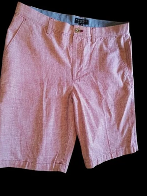 Мужские шорты-чино Banana Republic Emerson 34 красно-белые с клетчатым принтом для подготовки к гольфу - Изображение 1 из 4