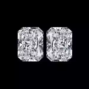 Loose Lab-Grown CVD Diamond Pair 7x9 mm Radiant Cut VVS1 - F Certified - Picture 1 of 2