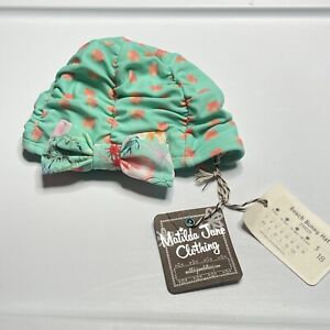 Matilda Jane 435 Beach Bunny Hat Baby Girls Size 12-18 Months Neoprene Green