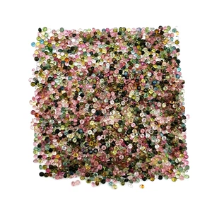 Natural Multi Tourmaline Round Cut Loose Gemstone Lot 100 Pcs 1.75 MM - Picture 1 of 5