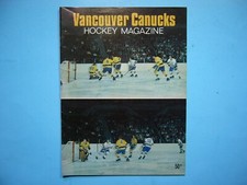 1969/70 VANCOUVER CANUCKS VS SEATTLE TOTEMS WHL HOCKEY PROGRAM TED TAYLOR
