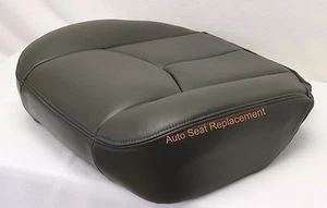 2003 2004 2005 Chevy Silverado Driver Bottom Leather Seat Cover Dark Gray #692 - Picture 1 of 10