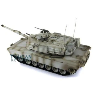 Henglong Plastic Abrams RC Tank IR 7.0 1/16 Snow 3918 360° Turret Barrel Recoil - Picture 1 of 8