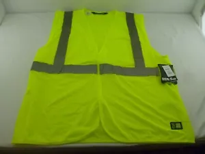 NEW Men's Berne HV Safety Green Vest-XL/2XL - Picture 1 of 11