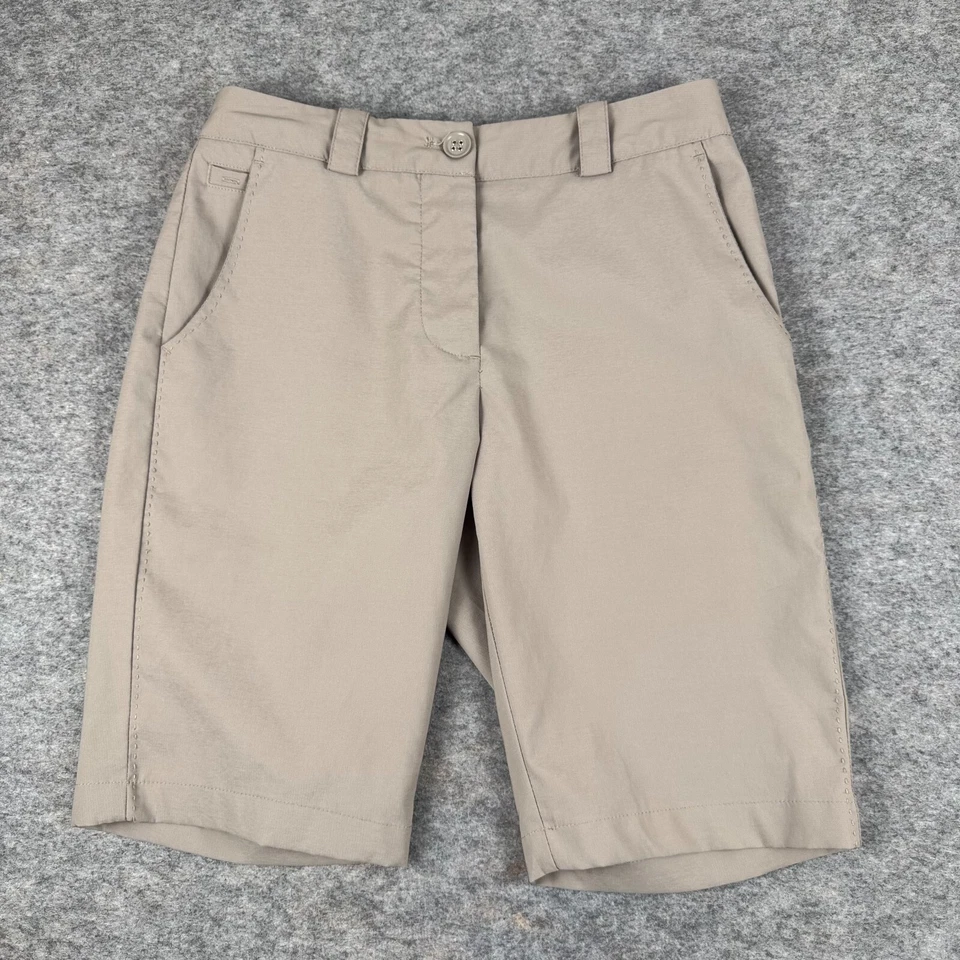 Pantalones cortos Nike Golf Tour Performance Dri Fit beige tostado para mujer 2 Foto 1 de 4