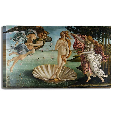 QUITECH Botticelli la nascita di Venere quadro stampa tela dipinto telaio arredo casa