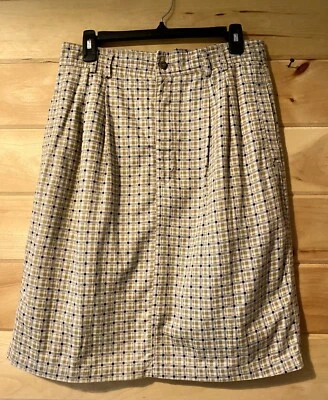 VTG White Stag Plaid High waisted Pleated Front Skirt - Image 1 of 4
