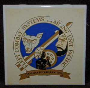 VINTAGE MILITARIA Collectible Tile COMBAT TRAINING PACIFIC 1960s VERY RARE FIND! - Picture 1 of 2