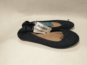 Old Navy Flats Ballet Shoes Size 8 M Womens Suede Big Navy San Francisco cushion - Picture 1 of 9
