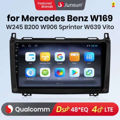 128G Qualcomm CarPlay Autoradio Für Mercedes-Benz A/B Klasse/Vito W169 W639 W245 - Bild 1 von 4