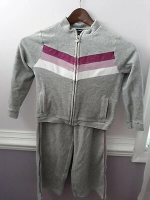 Conjunto de veludo Gap Stretch infantil meninas 6-7 2 peças - Imagem 1 de 4