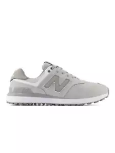 New Balance 574 Greens v2 Golf Shoes - Grey/White - Picture 1 of 11