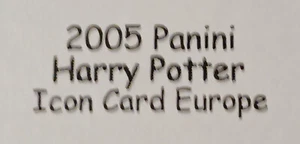 2005 Panini Harry Potter Icon Europe Weasley Angelina J - Picture 1 of 3