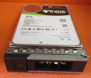 Seagate Exos 10TB 7.2K SAS 12G 4Kn ST10000NM0206 3.5" HDD + Dell 14th Gen Caddy - Picture 1 of 7