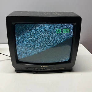 VTG Sansui TVM1307AD 13" CRT TV Television Tube Retro Video Games NO REMOTE - Picture 1 of 6