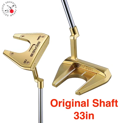 HONMA Golf Beres P303 Putter Original Steel Shaft Gold Finish 33in MADE-TO-ORDER - Image 1 of 4