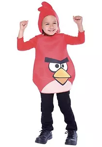 Red Angry Birds Rovio Video Game Child Halloween Costume NWT Toddler 2T - Picture 1 of 1