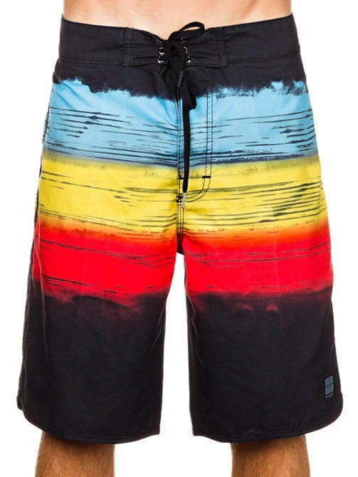 INSIGHT RETRO BRO Boardshorts Traje de baño NUEVO $60 azul/amarillo/rojo desvanecido BOARD SHORTS Foto 1 de 1