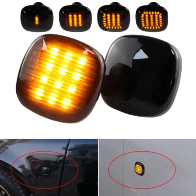 Luz de señal de giro marcador LED dinámico ahumado para Skoda Fabia Octavia Roomster Foto 1 de 4