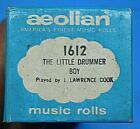 The Little Drummer Boy Player Piano Roll 1612 Aolian By Clyde Ridge Great Music