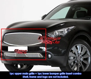 Fits Infiniti FX35/FX50 Mesh Grill Combo 09-10 - Picture 1 of 2