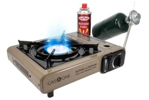 Gas ONE Propane Butane Stove GS-3400P Dual Fuel Portable 3.1 Pounds Tailgating - Picture 1 of 7