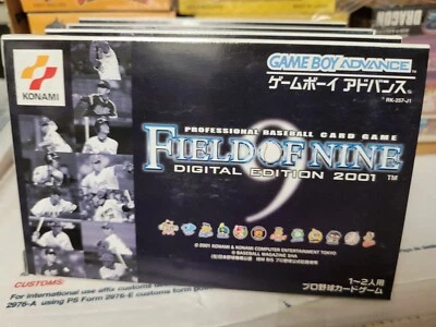 Field Of Nine Digital Edition (2001) New Factory Boxed Japan Gameboy Advance GBA - Image 1 of 4