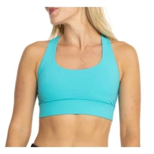 Sujetador deportivo Greyson Soleil para mujer XS azul laguna rendimiento deportivo sudor nuevo con etiquetas - Imagen 1 de 4