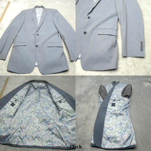 Brooks Brothers Madison Blazer Mens 40L Blue Paisley Lined Modern Fit 2 Button - Picture 1 of 18