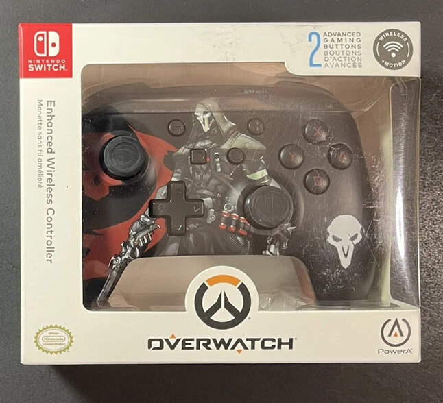 Official Nintendo Switch Enhanced Wireless Controller [ Overwatch Reaper ] NEW - Image 1 of 4