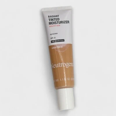 Neutrogena Healthy Skin Radiant Tinted Moisturizer Sunscreen SPF25 SheerTan30 1. - Image 1 of 2