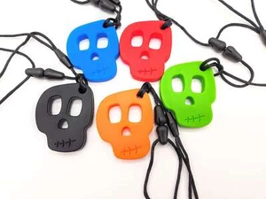 Skeleton Chewelry, Chew Necklace, Stim Toy, Fidget, ADHD, Autism, Anxiety - Picture 1 of 10