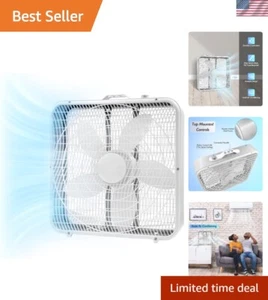 Lightweight 20-Inch Floor Fan with Energy-Efficient Performance for Indoor Use - Picture 1 of 11