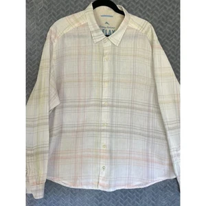 Tommy Bahama Relax 100% Leinen Breeze Button Down Gr. XLX Preppy Freizeit Luxus - Bild 1 von 8