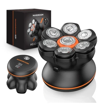 7D Head Shavers for Bald Men MAXGROOM Hair Trimmer Floating Blade Magnetic Razor