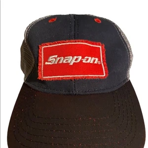 Snap-On Tools Snap Back Truckers Hat/cap Navy, Black and Red - Clean - Picture 1 of 4
