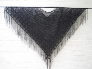 Top de encaje negro estilo fiesta mantilla de Next One talla para todos. - Imagen 1 de 1