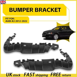 FRONT LEFT & RIGHT SIDE BUMPER HOLDER BRACKET FOR AUDI A3 (8V) 2012 to 2022 PAIR - Picture 1 of 10