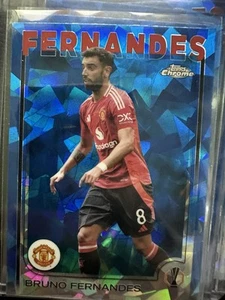 2024-25 Topps Chrome Sapphire UEFA Club Competitions Bruno Fernandes #152 - Picture 1 of 1