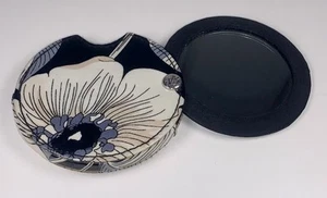 Espejo de viaje compacto tela camelia Vera Bradley nuevo sin etiquetas estampado floral cosmético - Imagen 1 de 8