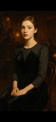 Vintage 90s Donna Morgan for Non Stop Crushed Velvet Blouson Dress Sz6(M). 15 - Image 1 of 4