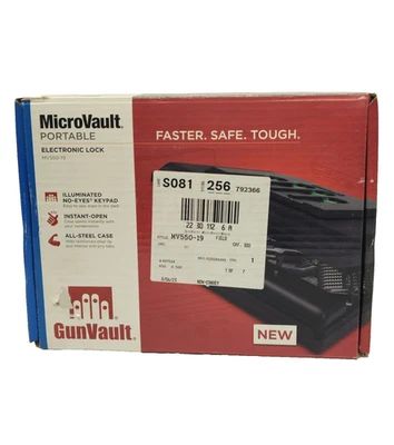 Bóveda de pistola MicroVault - Modelo MV550-19 bóveda portátil Foto 1 de 4