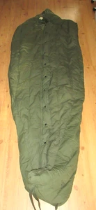 US Militär Intermediate Cold Weather Poly/Daunen Mumienschlafsack mit Kapuze GUC - Bild 1 von 12