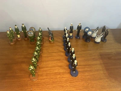 The Chessman Summit Collection 2001 Navy vs Army.  Chess Figures Only ~ No Board - Image 1 of 4